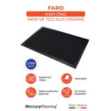 Zemincim Faro Siyah Kapı Önü Nem Ve Toz Alıcı Paspas