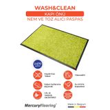 Zemincim Wash&Clean Limon Yeşili Kapı Önü Nem Ve Toz Alıcı Paspas