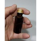 Zemira 10 Adet Boş Gold Kapaklı Kolonya Şişesi Doldurulabilir Cep Amber Renk Cam Parfüm Şişesi 20 ml 86974 - 000-Siyah