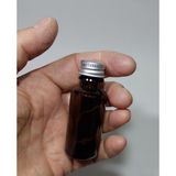 Zemira 10 Adet Boş Gümüş Renk Kapaklı Kolonya Şişesi Doldurulabilir Cep Amber Renk Cam Parfüm Şişesi 20 ml - 000-Siyah