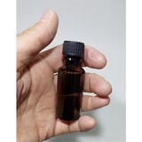 Zemira 10 Adet Boş Siyah Kapaklı Kolonya Şişesi Doldurulabilir Cep Amber Renk Cam Parfüm Şişesi 20 ml 8697 - 000-Siyah