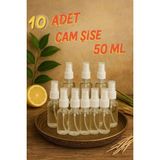 Zemira 10 Adet Şeffaf Kapaklı Beyaz Sprey Fısfıs Kolonya Dezenfektan Çok Amaçlı Cep Çanta Cam Şişe 50ML - 1 Adet - (ClearEyelets)Black-RadiantOrchid