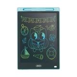 Zemira 10 Inç Renkli LCD Dijital Çizim Tableti Çocuk Yazı Tahtası Kalemli Eğitici Silinebilir Ekran (Mavi) - 001-Renkli