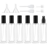 Zemira 30 ml Cam Sprey Şişesi Parfüm, 1oz Cam Parfüm Şişeleri Boş, Cam Atomizer, Küçük Cam Seyahat Parfüm - 1 Adet - (ClearEyelets)Black-RadiantOrchid