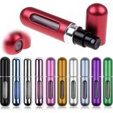 Zemira 4 ml Parfüm Şişesinden Çanta Içi Mini Doldurulabilir Seyahat Cep Yedek Parfüm Şişesi 1 Adet - (ClearEyelets)Black-RadiantOrchid