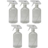 Zemira 5 Adet 500ML Plastik Sprey Şişe Hediyelik Dezenfektan Kolonya Şişesi - 1 Adet - (ClearEyelets)Black-RadiantOrchid