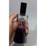 Zemira 50 Adet 100ML Çok Amaçlı Cam Şişe Metal Sprey Kapak Oda,parfüm Kokusu Esans Şişesi - 1 Adet - (ClearEyelets)Black-RadiantOrchid