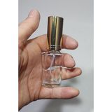 Zemira 50 Adet Boş Gold Kapaklı Kolonya Şişesi Doldurulabilir Cep Cam Parfüm Şişesi 20 Ml, SPREYLISE0082 - 000-Siyah
