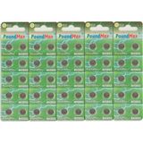 Zemira 50 x Poundmax AG13 LR44 1,5 V Poundmax Alkalin Düğme Pil - Bej - 1 Adet