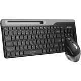 Zemira A4TECH A4 FB2535C + 2.4ghz Nano Q Türkçe Fn-Multimedya Klavye+ Şarjlı Mouse Set - Adaçayı Yeşili