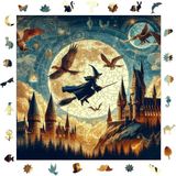 Zemira Ahşap Puzzle Yetişkin - Sihirbaz Büyü Okulu - 353 Parça, 29 x 29 cm - Yapıştırıcı Folyo Dahil -