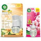 Zemira Air Wick Elektrikli Oda Kokusu Vanilya Kit (Cihaz + Yedek Şişe) + Sakura Bahçesi Yedek Şişe - 108 cm - 00-Siyah - Beyaz