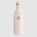 Zemira All Day Slim Soğuk Su Şişesi Termosu, 0.35 Litre, Pembe Kuvars (Rose Quartz) - 00-Siyah - Beyaz