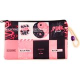 Zemira Alp Blackpink K-Pop Desenli Kalemlik Fermuarlı Makyaj Çantası Orta Boy 12CM x 20CM