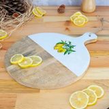 Zemira Bambum Kangura Limon Yuvarlak Kesme Tahtası Küçük - 0 - 1 lt