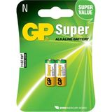 Zemira Batteries GP910A Süper Alkalin LR1/N/910A Boy Yarım Kalem Pil, 1.5 Volt, 2'li Kart - Bej - 1 Adet