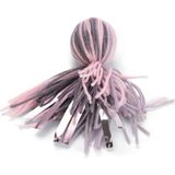 Zemira Beeztees Oyuncağı, Ahtapot, Yün Kurdela, Pembe Gri, 12X4X4CM - 02-Sarı
