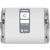 Zemira Brother Brother VC-500W Etiket Fotoğraf Yazıcıları Için CK-1000~2 (1,9 Inç) 50 mm Geniş - 00-Siyah - Beyaz
