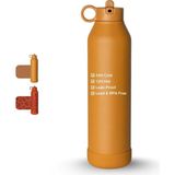 Zemira Citron Su Şişesi - Vakum Yalıtımlı Paslanmaz Çelik Su Şişesi 750ML - Karamel - 00-Siyah - Beyaz