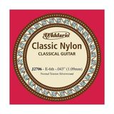 Zemira D'addario J2706 Klasik Gitar Tek Teli, Nylon, Normal Tension - 0-Koyu Mavi