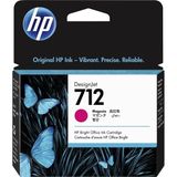 Zemira Designjet T650, T630, T230, T210 Studio Plotter Yazıcıları Için 712 Macenta 29 ml Mü - 00-Siyah - Beyaz