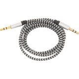 Zemira Diwu Aux Stereo 3.5mm Data Ses Örgü Kablo Beyaz - Adaçayı Yeşili