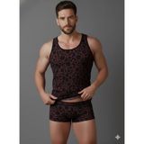Zemira Erkek Desenli Tank Top Boxer Takımı