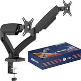Zemira F200 Pro 17-34” Ikili Monitör Standı Siyah (Maks: 10KG) - 01-Siyah