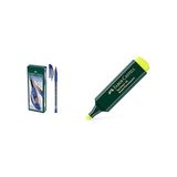 Zemira Faber-Castell 1425 Tükenmez Kalem& Fosforlu Sarı Kalem Seti - 0 - --