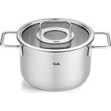 Zemira Fissler Pure Cam Kapak Derin Tencere 20 cm - 00 Beyaz