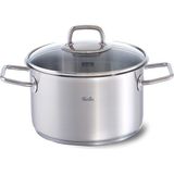 Zemira Fissler Viseo Cam Kapak Derin Tencere 20 cm - 00 Beyaz