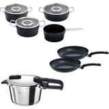 Zemira Fissler Vitaquick Edition 4,5 Litre Düdüklü Tencere + Adamant Tencere Tava Seti - 00 Beyaz