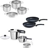 Zemira Fissler Vitaquick Edition 6+3,5 Litre Düdüklü Tencere + Pure Tencere Tava Seti - 00 Beyaz