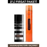 Zemira Fontenay Saç Dolgunlaştırıcı Keratin Fibers Orta Kahve Topik Saç Tozu 50GR + Saç Spreyi 2'li Set 2 - 0 - Siyah