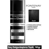 Zemira Fontenay Saç Dolgunlaştırıcı Keratin Fibers Siyah Topik Saç Tozu 50GR Siyah