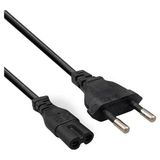Zemira Fully M-1303E Siyah 1.5 Metre 2 Pin Teyp Kordon Fişi Cereyan Kablosu