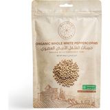 Zemira Holistic Corner Organik Beyaz Karabiber Tane | Whole White Peppercorns | 85G - 0-Koyu Mavi