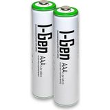 Zemira I-Gen B137 2 Adet Aaa 650 Mah Edilebilir Ince Kalem Pil 1.2V Ni-Mh Şarjlı Pil - Bej - 1 Adet