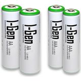Zemira I-Gen B180 2 Adet Aa 2700 Mah Şarjlı Kalem Pil + 2 Adet Aaa 900 Mah Şarjlı Ince Kalem Pil 1.2V Ni-M - Bej - 1 Adet