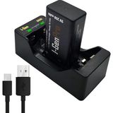 Zemira I-Gen Batteries D915 2’li AA/AAA/9V Pil Aleti + 1 Adet I-Gen Pro 9V 250 Mah Ni-Mh Şarjlı Pil - Bej