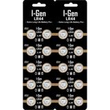 Zemira I-Gen Batteries LR44 1.5V Alkalin Düğme Pil (AG13, A76, L1154) (20'li Paket) - Bej - 1 Adet