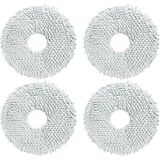 Zemira Imperium Robo 4.0 Rs 9551 Robot Süpürge Mop Paspas, 4 Adet, Mikrofiber - 00-Siyah - Beyaz