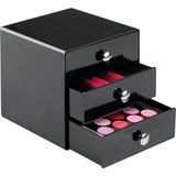 Zemira Interdesign Bosphorus 35360ES 3 Çekmeceli Organizer, Akrilik, Siyah