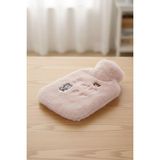Zemira Işıklı Ayıcıklı Figürlü Pembe Peluş Sıcak Su Torbası, 1 Lt, Yumuşak Kılıf, Uzun Süre Sıcak T - --