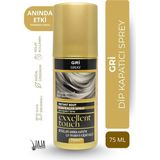 Zemira Jaja Gri (Grey) Dip Kapatıcı Saç Spreyi | 75 ml & Pratik Uygulama - 0 - Siyah