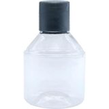 Zemira Kayapet 50 Adet Mini Boş Plastik Pet Şişe Damacana Şişe Kapak.şampuan Duş Jeli Saç Kremi Kuaför Ote - 000-Siyah
