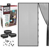 Zemira Magic Mesh Çift Kapı - Eller Serbest Ekran Kapısı, Fransız Sürgülü Kapılara Uyar 190,5
