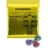 Zemira Maxword Gt-Acoustic Kaliteli Akustik Gitar Teli 1 Takım Set (Pena Hediye) - 0-Koyu Mavi