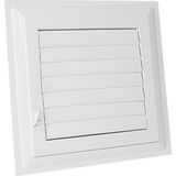 Zemira Menfez Banyo Wc Tuvalet Havalandırma Plastik Panjur Beyaz 40X40 cm