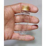 Zemira Mikasso 50 Adet Boş Gold Kapaklı Kolonya Şişesi Doldurulabilir Cep Plastik Parfüm Şişesi 30 ml Beli - 000-Siyah